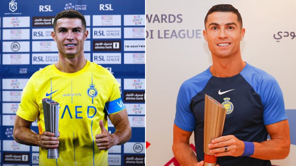 Ronaldo was named Player of the Month twice during his first year in Saudi Arabia, in February and September 2023