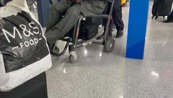 Presiding Judge of Supreme Court, CJN Ariwoola, that would determine outcome of Peter Obi's Petition "disguises on wheelchair in London hotel for secret meeting with Bola Tinubu"