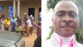 Ogundipe is accused of setting fire to the deceased pastor's body with his clerical robes as... 